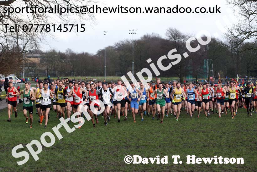 Senior mens Northern Cross Country Champs., Witton Park, Blackburn. Photo: David T. Hewitson/Sports for All Pics